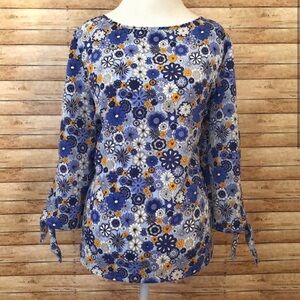 Dalia Floral Tie Sleeve Top